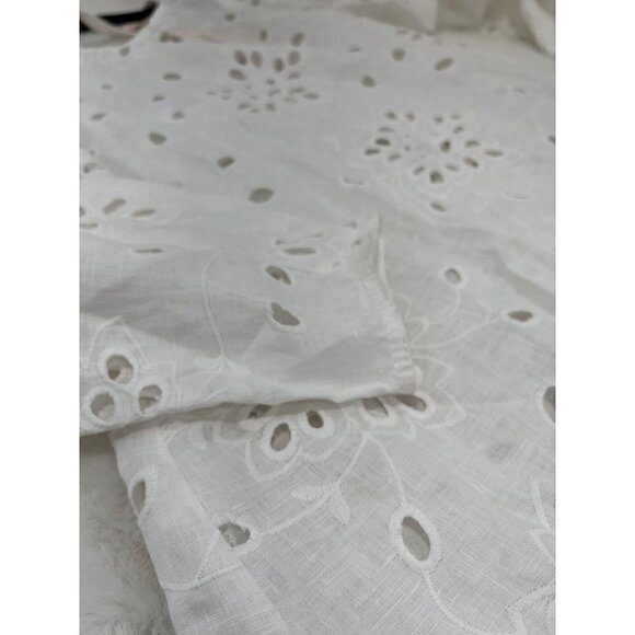 NWTD Rebecca Taylor Size 8 Sarah Embroidered Shift Dress Color Gardenia MSRP$345 - Picture 11 of 13